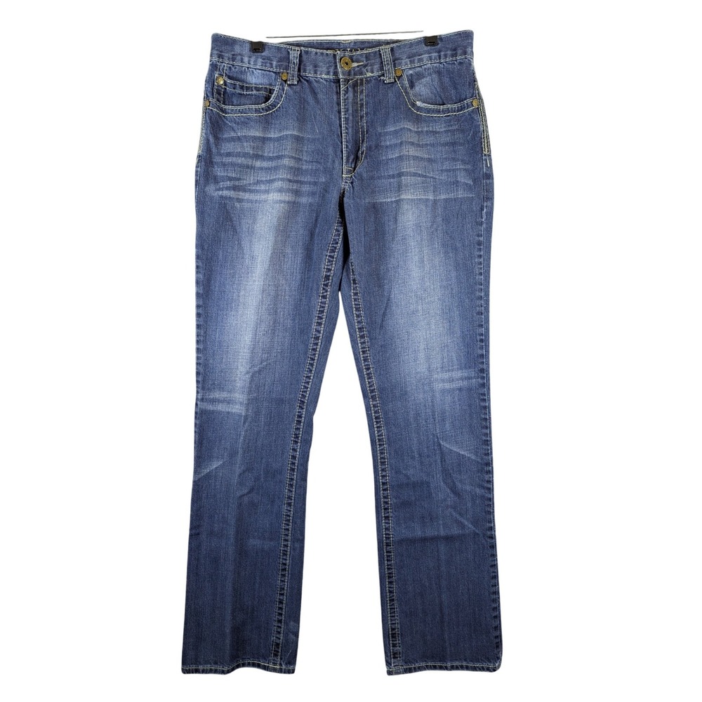 Cody James Denim Jeans Straight Leg Dark Wash‎ Cotton Blend Mens W34xL36
